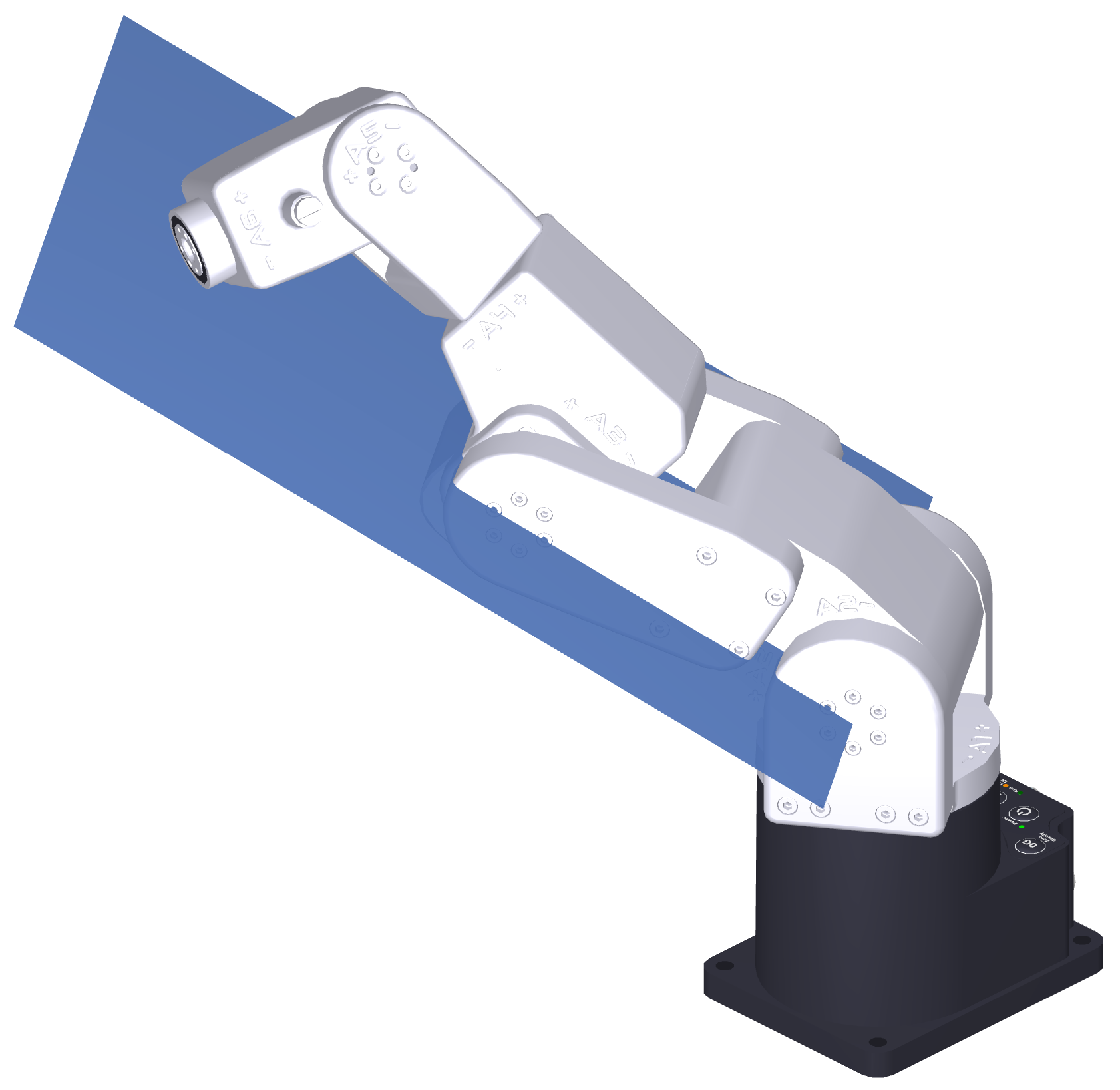 (f) cₑ = −1, elbow down