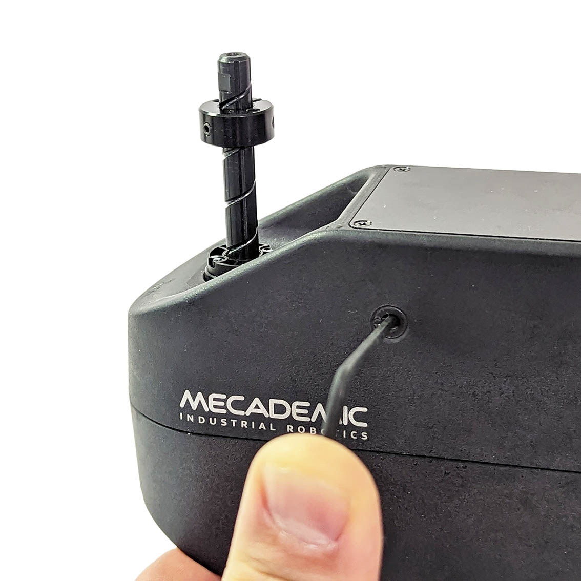(b) Press the recessed button