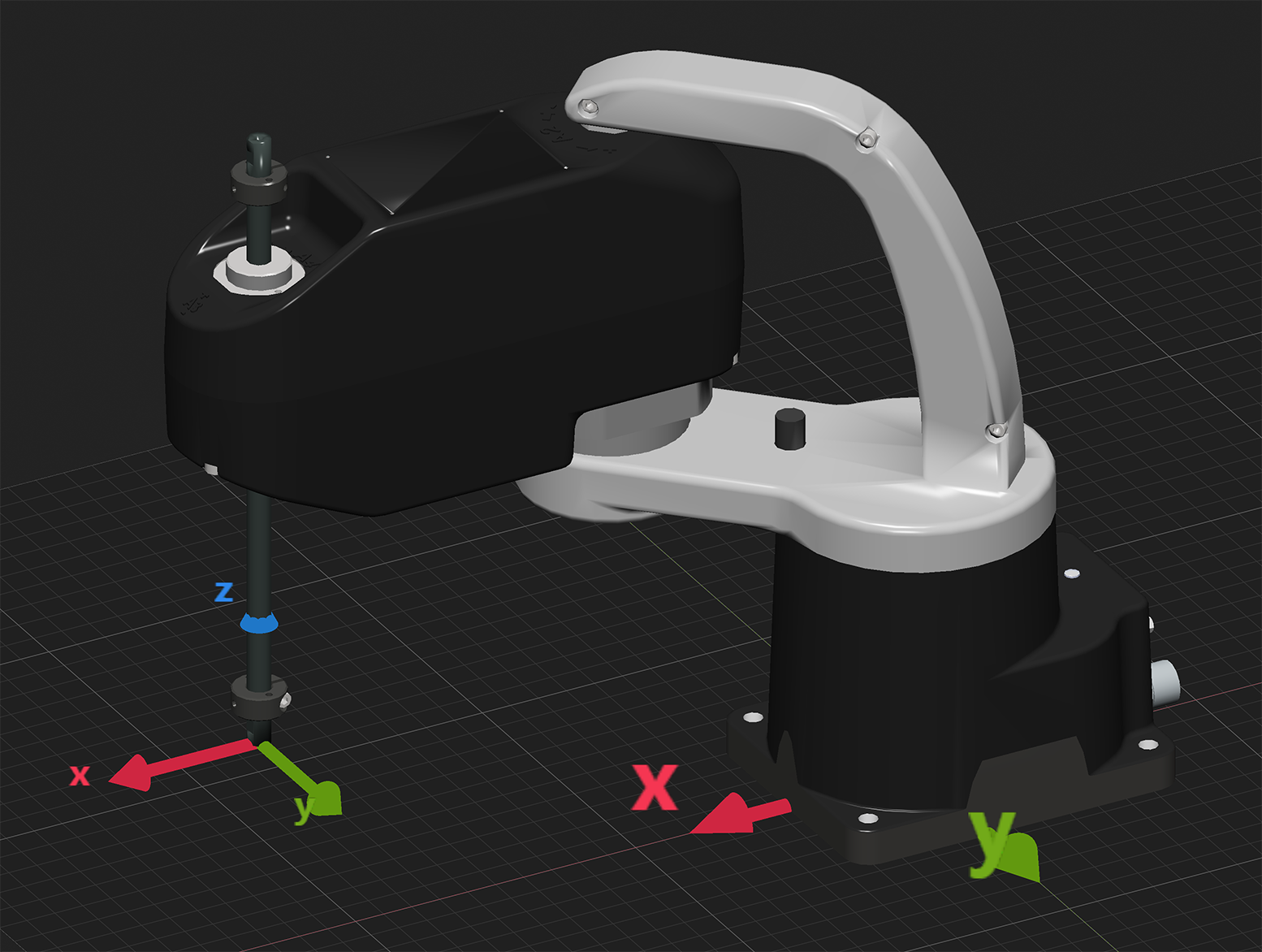 Robot position for MoveJoints(-45,45,-80,0)