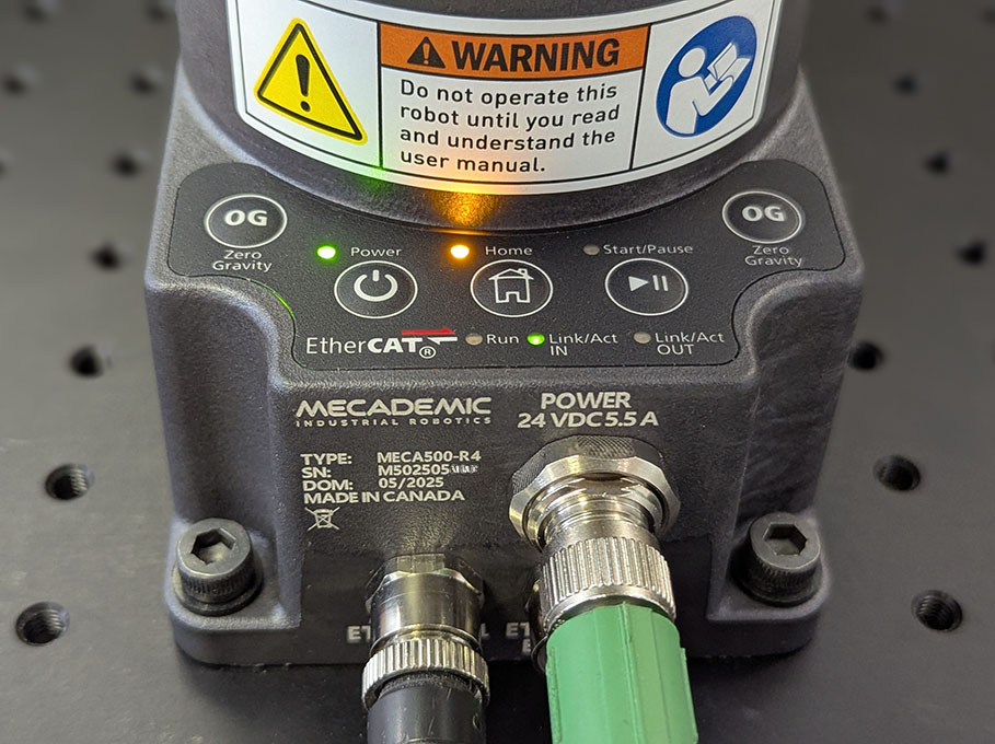 Robot control panel