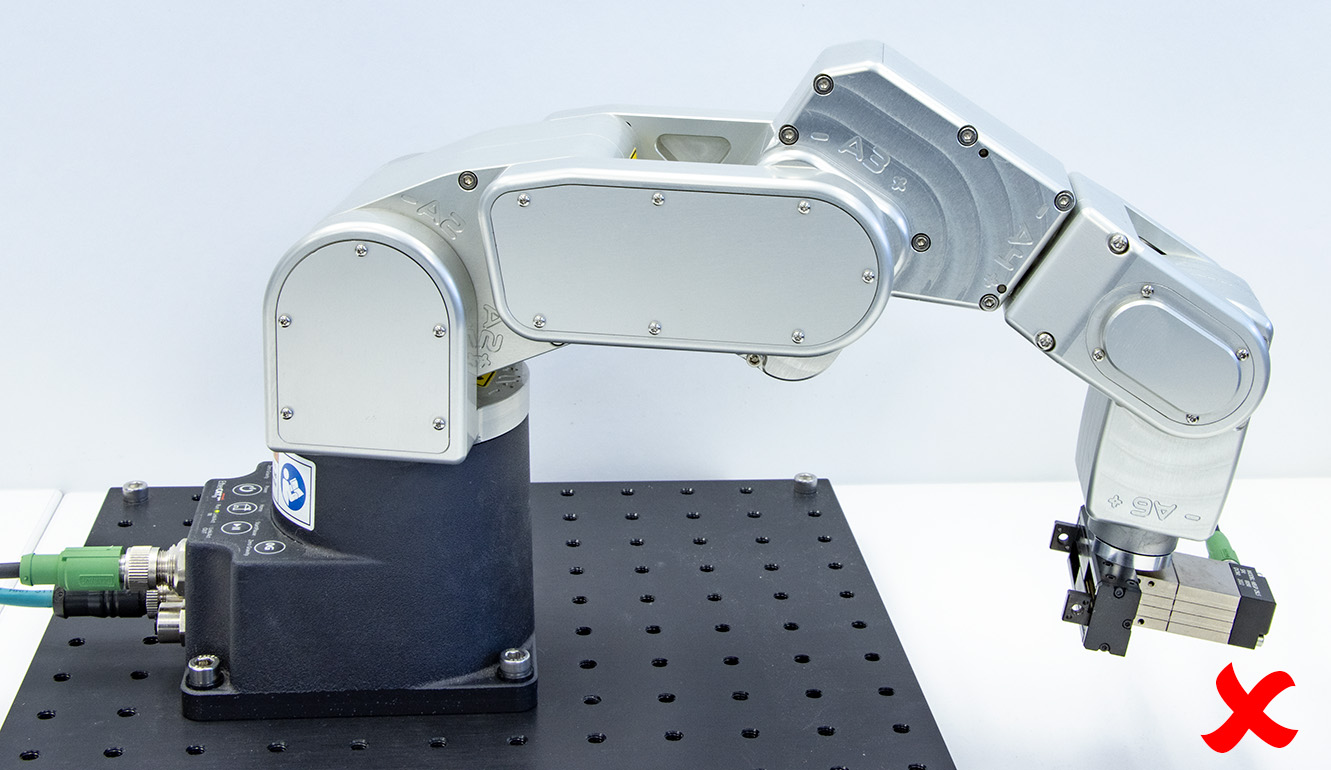 (a) Do not leave the robot deactivated like this