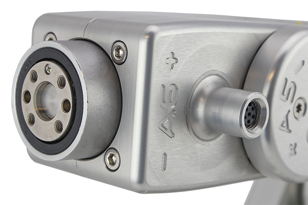 Closeup of the mechanical interface (flange)